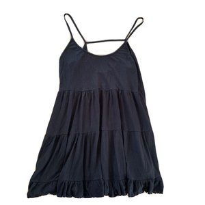 Hanger 221 Size S Top Blouse Women Spaghetti Strap Scoop/Strap Back Ruffle